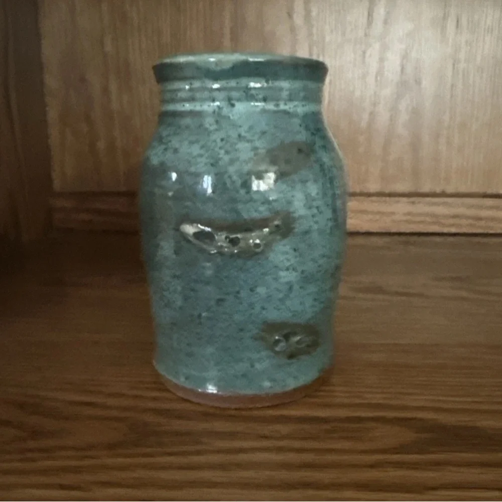 Vintage Studio Pottery Vase Organic Modern Intentional Rugged Primitive Design